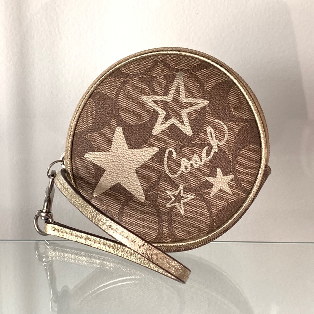 Coach Round Wristlet